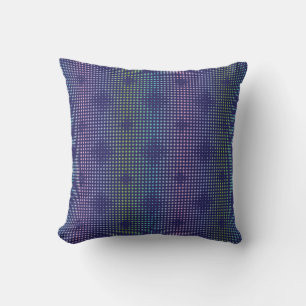 Iridescent Holographic Dots Pattern Cushion