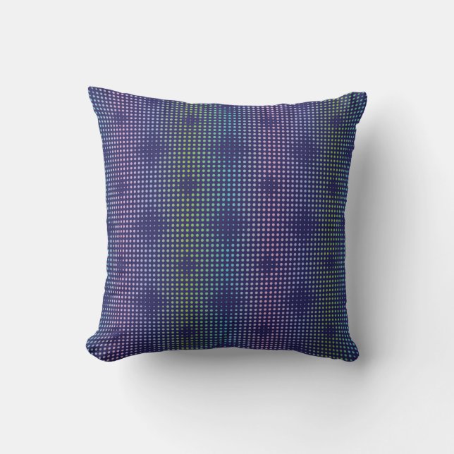 Iridescent Holographic Dots Pattern Cushion (Front)