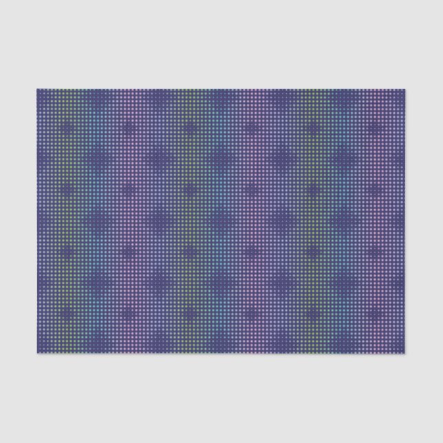 Iridescent Holographic Dots Pattern Tissue Paper (Front)