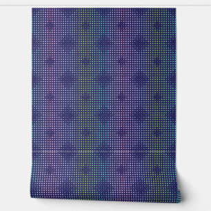 Iridescent Holographic Dots Pattern Wallpaper