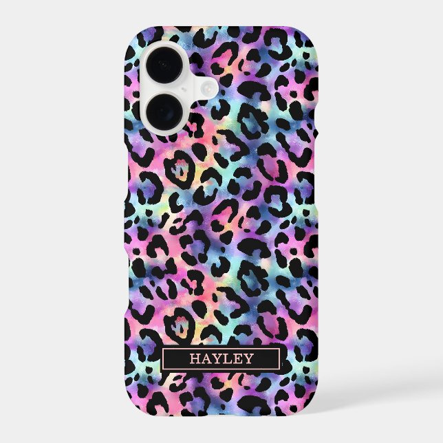 Iridescent Leopard Print Monogrammed (Back)
