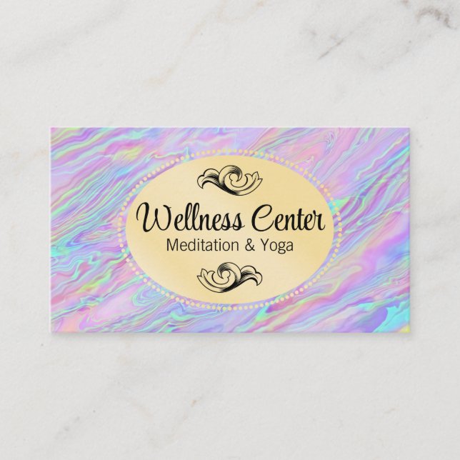 Iridescent Liquid  Business Card (Front)