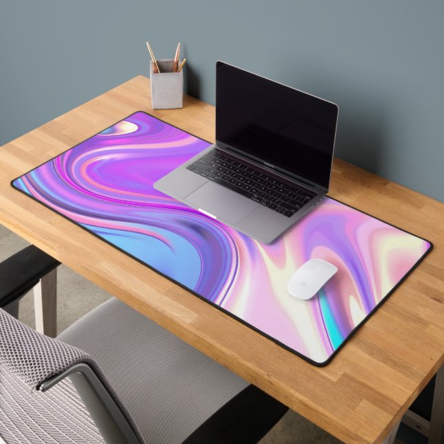 Iridescent Liquid Motion Desk Mat (Office 2)