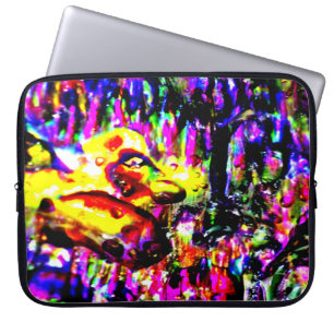 Iridescent Luminous Multicolor Organic Unique Laptop Sleeve