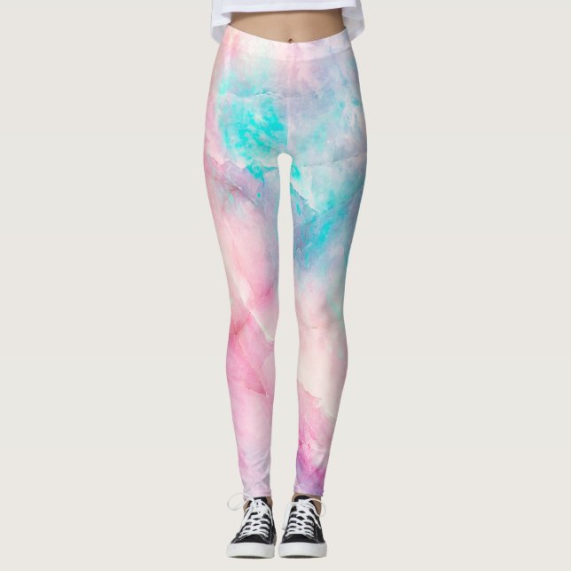 Iridescent Marble Leggings (Front)