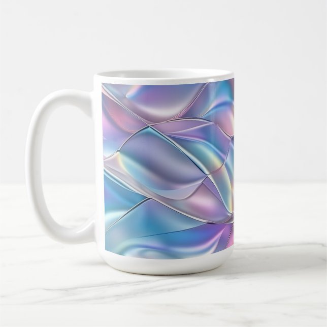 Iridescent Metallic 6 Geometric Coffee Mug (Left)