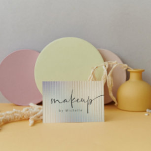 Iridescent Modern Makeup Artist Business Card