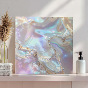 Iridescent Mother of Pearl Abstract ID1173c Ceramic Tile