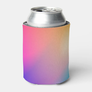 Iridescent Neon Hot Pink Photography Rainbow Cool Can Cooler