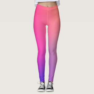 Iridescent Neon Hot Pink Photography Rainbow Cool Leggings