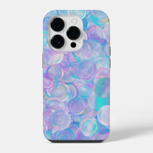 Iridescent Opal Glass Cabochons iPhone 14 Pro Case