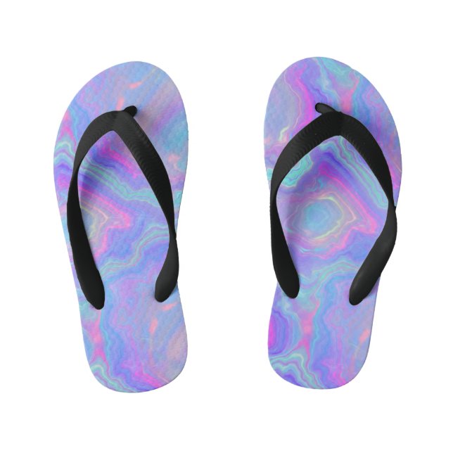 Iridescent Opal Kid's Thongs (Footbed)
