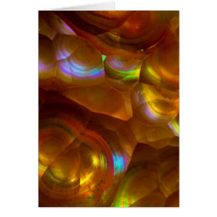Iridescent orange fire opal
