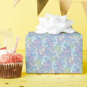 Iridescent Pastel Bubble Pattern Wrapping Paper