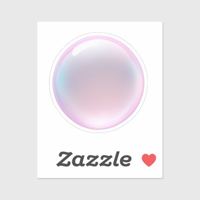 Iridescent Pink Bubble Emoji (Sheet)