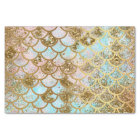 Iridescent Pink Gold Glitter Mermaid Fish Scales