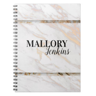 Iridescent Pink Marble Notebook