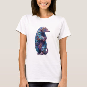 Iridescent Purple and Blue Scaled Women T-Shirt