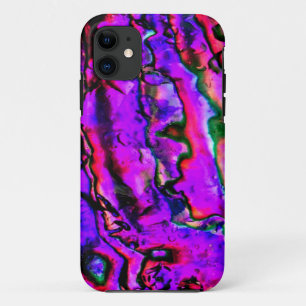 Iridescent Purple Pink Blue Marbled Beautiful iPhone 11 Case