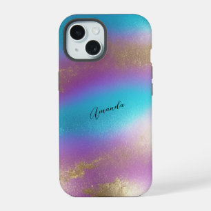 Iridescent Rainbow Glam iPhone 15 Case