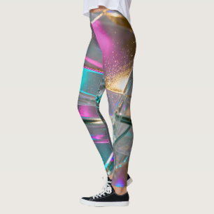 Iridescent Rainbow  - Holographic Glitter  Leggings