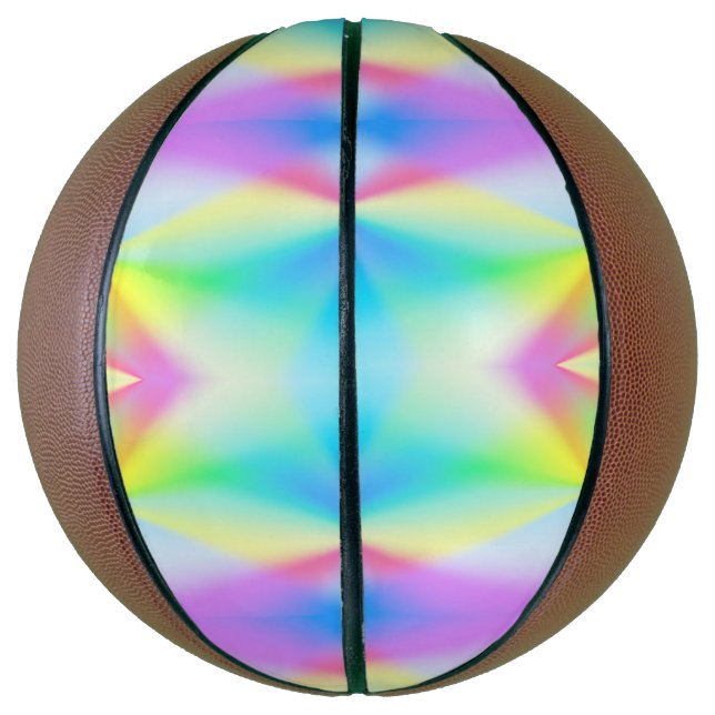 Iridescent, rainbow-like, dreamy - for romantics basketball (Vertical)