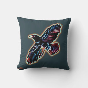 Iridescent Raven Cushion