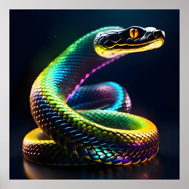 Iridescent Snakes Poster (Front)