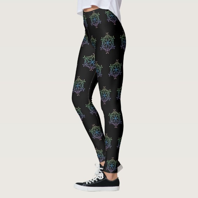 Iridescent Snowflake Legging (Left)