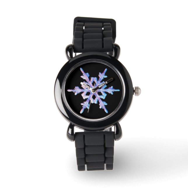 Iridescent snowflake watch (Front)