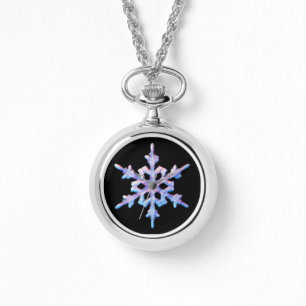 Iridescent snowflake watch