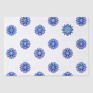 Iridescent Snowflakes Christmas Hanukah Gift Wrap Tissue Paper