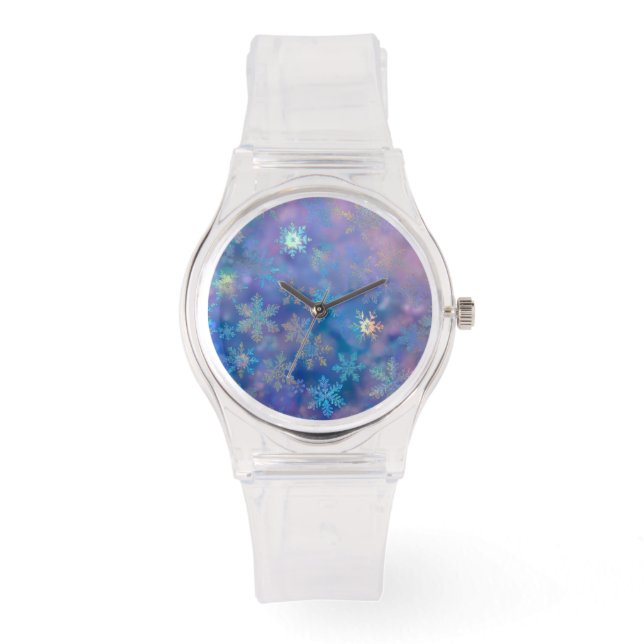 Iridescent snowflakes watch (Front)