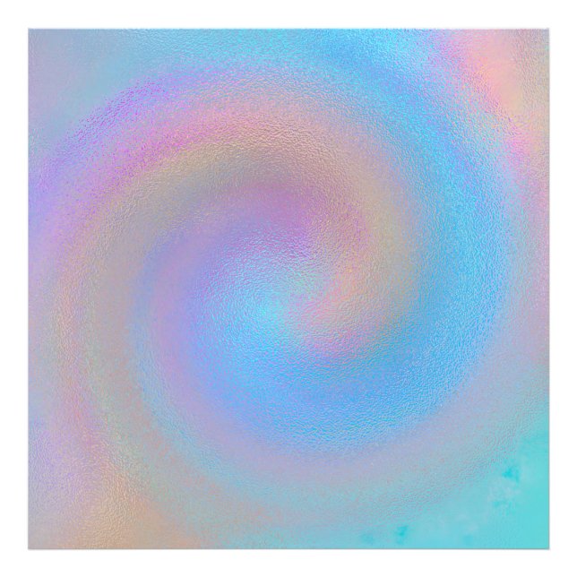 Iridescent Spiral Photo Print (Front)