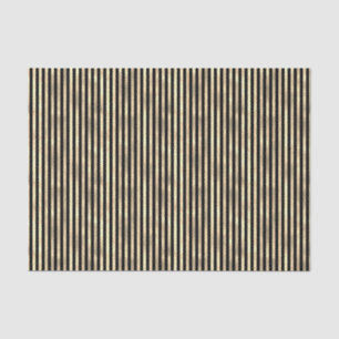 Iridescent "textured foil" mini stripe black gold tissue paper