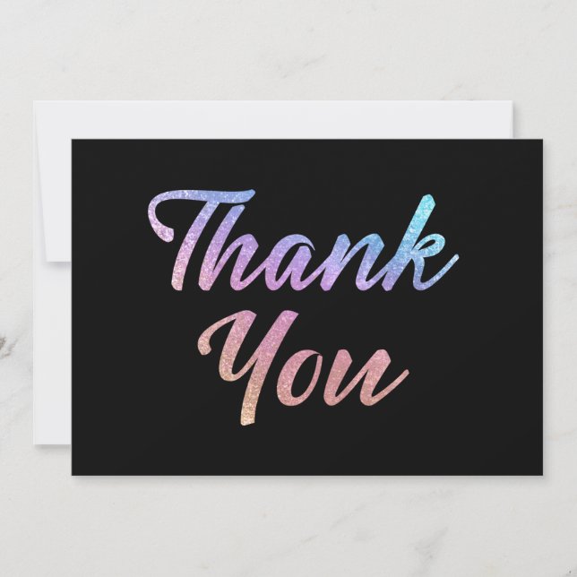 Iridescent Thank You Card (Front)