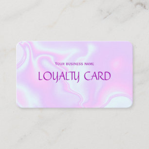 iridescent unicorn skin faux holographic texture loyalty card