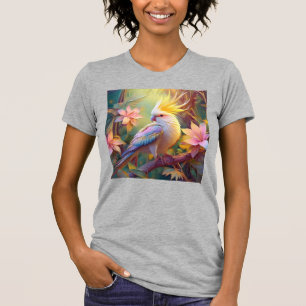 Iridescent Wing Cockatiel Fantasy Bird T-Shirt