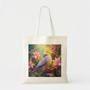 Iridescent Wing Cockatiel Fantasy Bird Tote Bag
