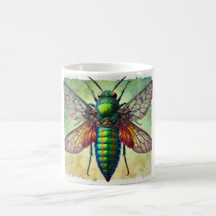 Iridotaenia Insect 060924IREF202 - Watercolor Coffee Mug