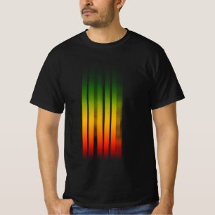 Irie Blurred Effect Typography Rasta Reggae T-Shirt