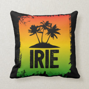 Irie Jamaican Patois Chill Out Hello Black Sunset Cushion