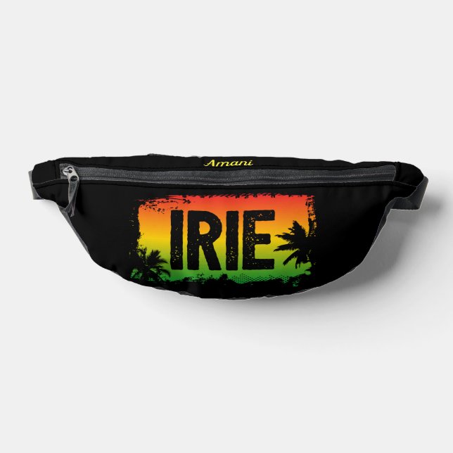 IRIE Jamaican Rasta Black Bum Bags (Lay Down)
