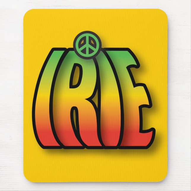 Irie Peace Mouse Pad (Front)