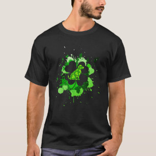 Iriish Cute Dog Paw Clovers St Patrick’S Day Luc T-Shirt