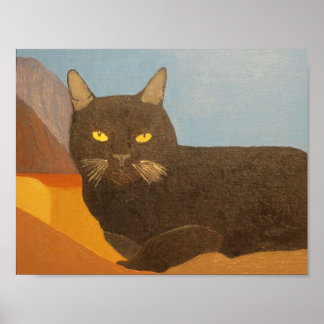 Irina The Cat And The San Bernardino Mountains Poster