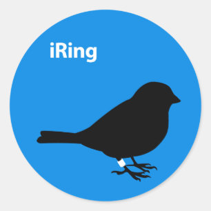 iRing Blue Classic Round Sticker