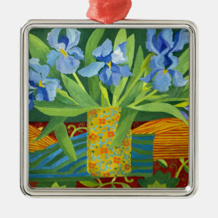 Iris 2014 metal ornament