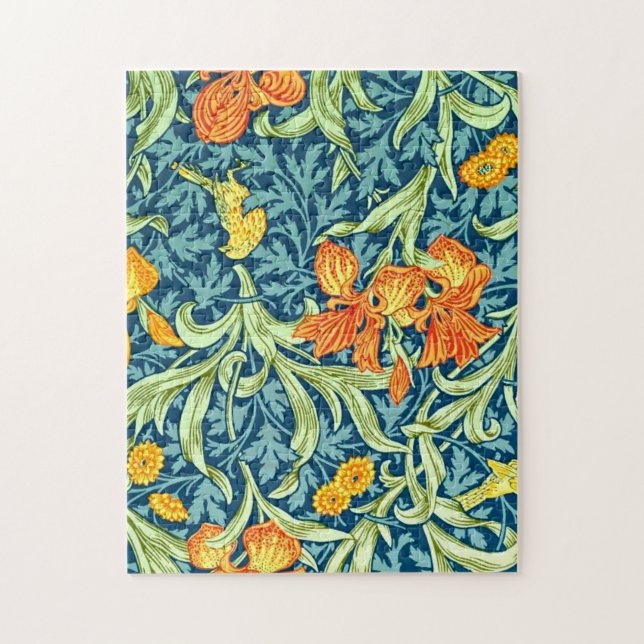 Iris, a William Morris pattern, Jigsaw Puzzle (Vertical)