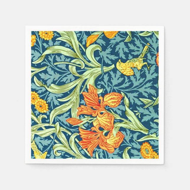 Iris, a William Morris pattern, Napkin (Front)